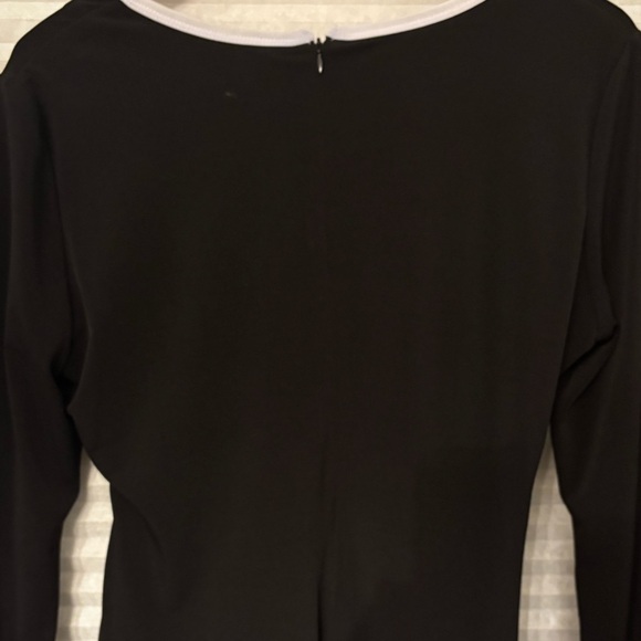 Calvin Klein Black and white bodycon wrap Dress - size 12